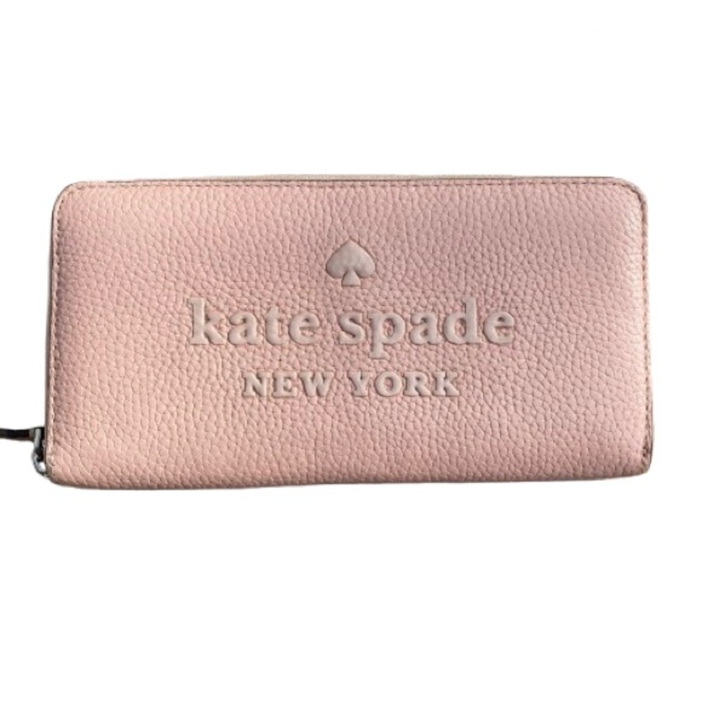 Kate Spade Sienne Logo Large Continental Wallet in Rosy Cheeks Leather Preppy